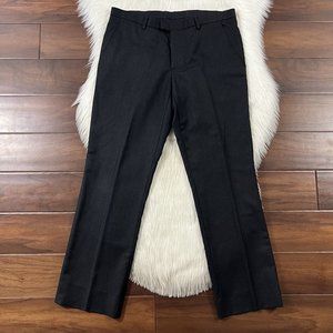 J. Lindeberg Size EU 48 Black Wool Tapered Leg‎ Pants